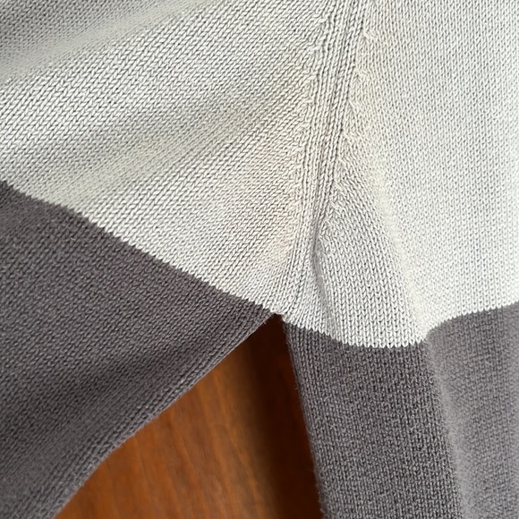 Lacoste | Striped Sweater | Blue Grey | Sz. 42 (M) - Picture 4 of 6